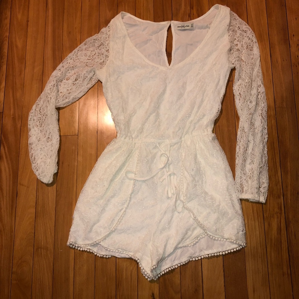 White Abercrombie romper